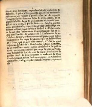 Arrests Du Parlement De Grenoble : ... sixiéme Février 1756 ...