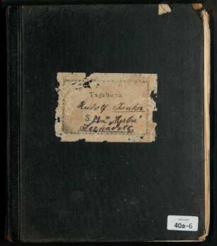 Log- und Tagebuch des Seekadetten Rudolf Junker, S.M.S. Hertha, 13.4.1913 - 12.3.1914