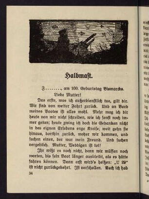 34-38, Halbmast