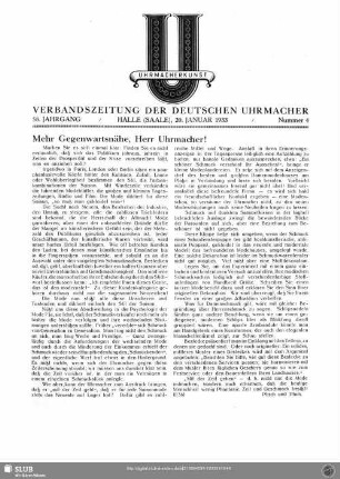 Mehr Gegenwartsnähe, Herr Uhrmacher!