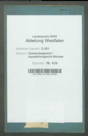 Fürst Alfred Salm-Salm ./. Graf von Salm-Hogstraeten wegen Erbstreitigkeiten XXXIX