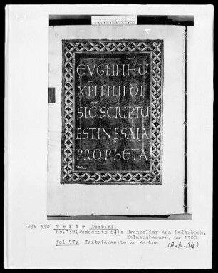 Evangeliar: Zierseite