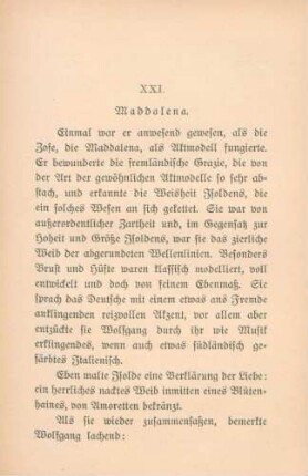 XXI. Maddalena