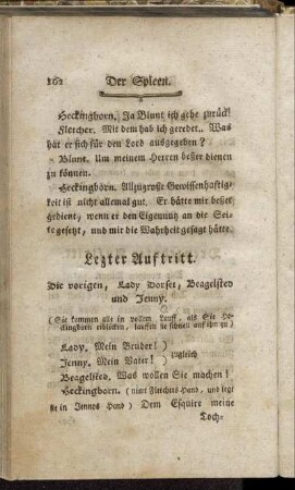 Lezter Auftritt. Die vorigen, Lady Dorset, Beagelsted und Jenny.