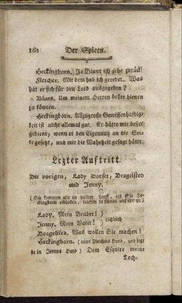 Lezter Auftritt. Die vorigen, Lady Dorset, Beagelsted und Jenny.
