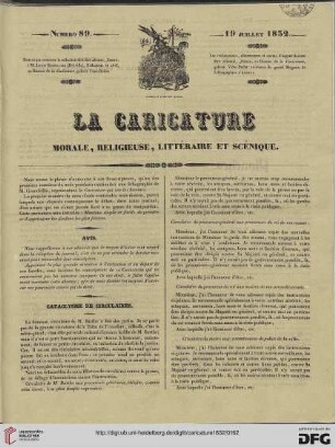 Numéro 89 (19 Juillet 1832)