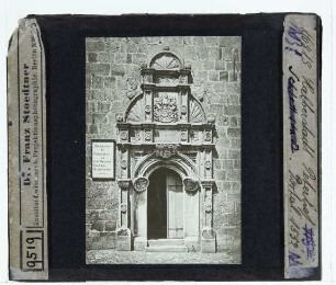 Halberstadt, Petershof : Portal, Renaissanceportal