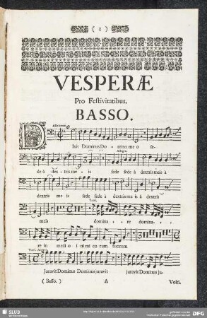 Vesperae pro Festivitatibus