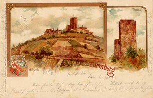 Postkartenalbum mit Motiven von Durlach. "Gruss vom Thurmberg"
