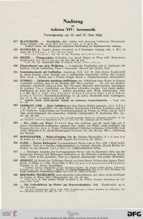 Nachtrag (Nr. 817-830)