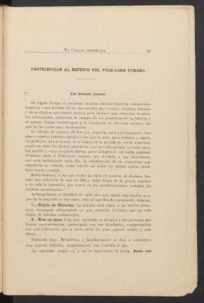 Contribución al estudio del folk-lore cubano : Los botones jocosos
