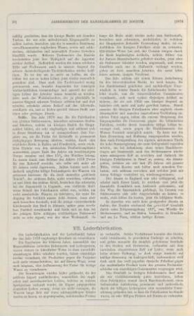 VII. Lederfabrikation.