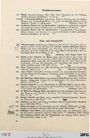 Wachsbossierungen (Nr. 275-283)