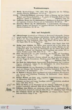 Wachsbossierungen (Nr. 275-283)