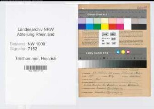 Entnazifizierung Heinrich Trinthammer, geb. 29.10.1903 (Telegrafenoberinspektor)