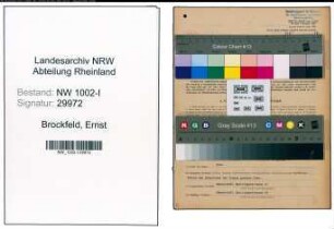 Entnazifizierung Ernst Brockfeld, geb. 01.05.1891 (Korrespondent)