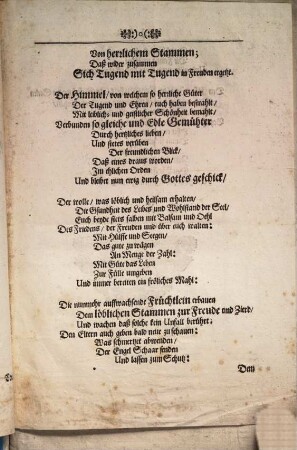 Glück-Wunsch, mit welchem Dem Wohl-Edlen und Vesten Herrn Raymund Eggern, Und der Wohl-Edlen, Viel-Ehr- und Tugendreichen Jungfrauen Anna Catharina, Des ... Herrn Christoph von Stetten ... Ehren-Tochter; An Dero Hochzeitlichen, Hochansehlichen Ehren- und Freuden-Tag, den 10. Februarii angestellet, als Seinem hochgeehrten Herrn Gevattern, und hochgeehrten Jungfrau Gevatterin auß underthäniger Schuldigkeit zurufft M. Johann Schmidt von Nördlingen