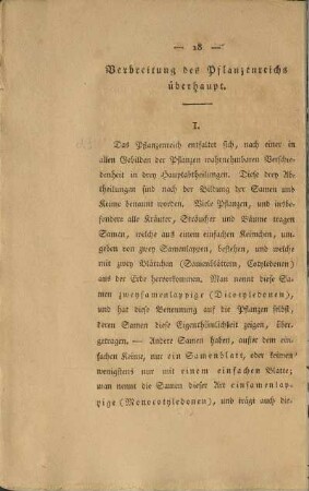 Verbreitung des Pflanzenreichs überhaupt.