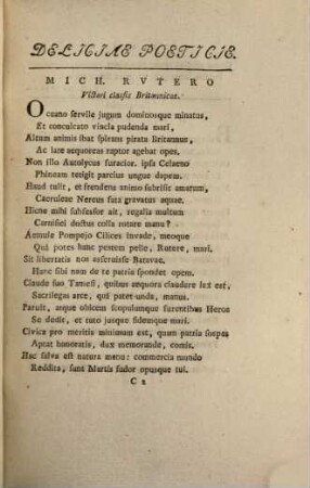 Deliciae poeticae, 3. (1783). - S. 36 - 48