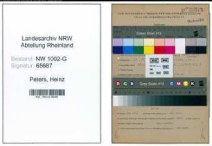 Entnazifizierung Heinz Peters, geb. 27.12.1920 (Kunsthistoriker)