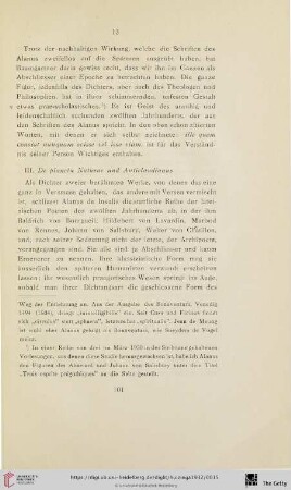 III. De planctu Naturae und Anticlaudianus