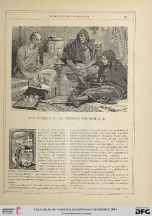 Les bonzes et le temple bouddhique