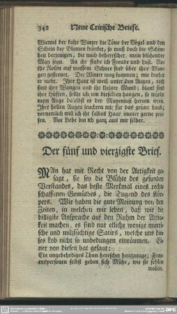 Der fünf und vierzigste Brief