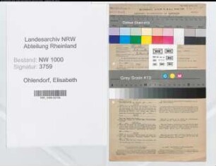 Entnazifizierung Elisabeth Ohlendorf, geb. 03.12.1894 (Postbeamtin)