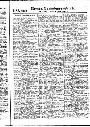 1483.Ausgabe. Montag, 4. Juni 1917