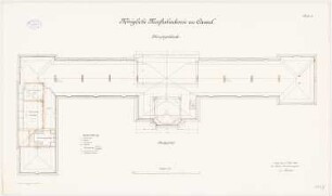 Kunstakademie, Kassel Hauptgebäude: Grundriss DG 1:100