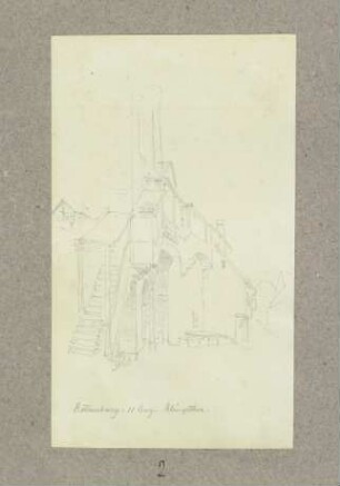 Treppenaufgang zum Klingentor in Rothenburg