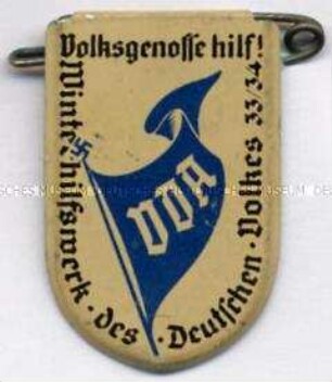 VDA (Volksbund für das Deutschtum im Ausland), Spendenabzeichen zugunsten des Winterhilfswerks 1934