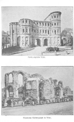 Porta nigra in Trier Römischer Kaiserpalast in Trier