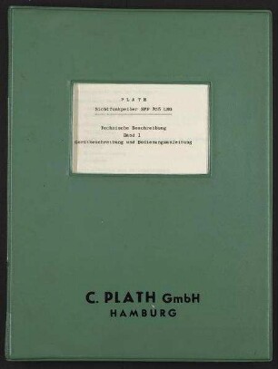 Plath Sichtfunkpeiler SFP 705 LNG