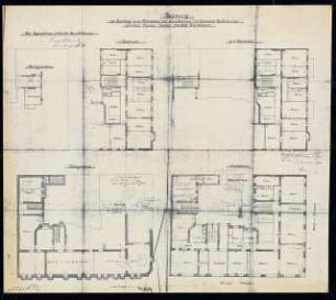 Wohnhaus Waldstraße 40 / Wiclefstraße, Berlin-Moabit: Grundrisse 1:100