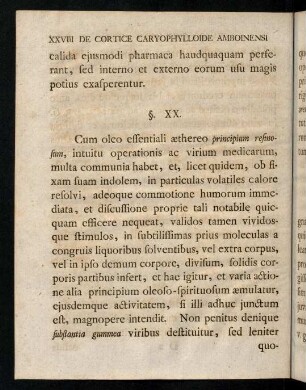 XXVIII-XXXVIII, § XX - XXVI