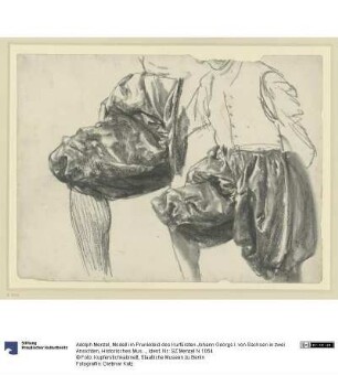 Modell im Prunkkleid des Kurfürsten Johann Georgs I. von Sachsen in zwei Ansichten, Historisches Museum, Dresden