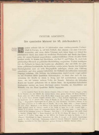 Zweiter Abschnitt. Die spanische Malerei im 16. Jahrhundert.
