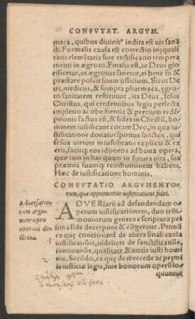 Adversariorum argumenta pro operam doctrina.