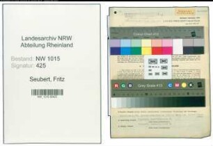 Entnazifizierung Fritz Seubert , geb. 30.08.1897 (Techniker)