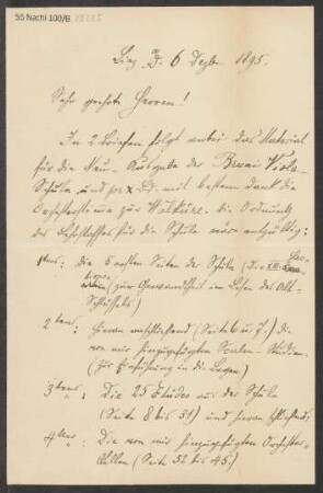 Brief an B. Schott's Söhne : 06.12.1895