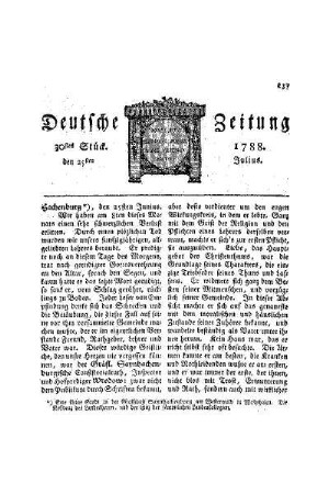 Hachenburg, den 25ten Junius