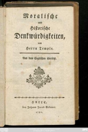 Moralische und Historische Denkwürdigkeiten