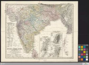Indien & Inner-Asien : in 2 Blättern, im Maassstabe von 1:7.500.000
