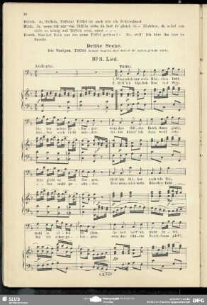 No. 3 Lied: Wenn mich nur mein Röschen liebt"