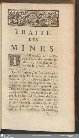 Traité Des Mines
