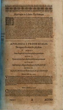 Fr. Joan. Duns Scotus Ordinis Minorum doctor subtilis, per universam philosophiam, logicam, physicam, metaphysicam, ethicam, contra adversantes defensus : quaestionum novitate amplificatus ..., 2,1. Physicam complexus ; Ps. 1