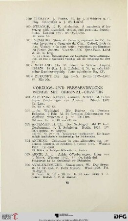 Vorzugs- und Pressendrucke, Werke mit Original-Graphik (Nr. 301-556)