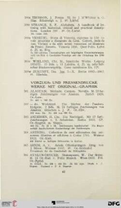 Vorzugs- und Pressendrucke, Werke mit Original-Graphik (Nr. 301-556)