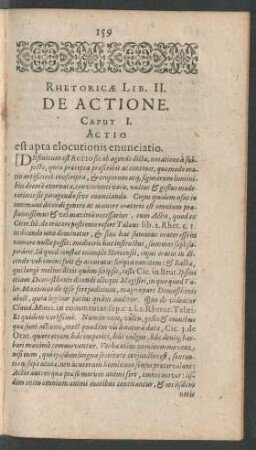 Rhetoricae Lib. II. De Actione